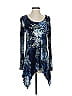 Joseph A. Blue Long Sleeve Blouse Size S - photo 1