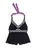 Athleta Paisley Black Swimsuit Top Size 1 - photo 1