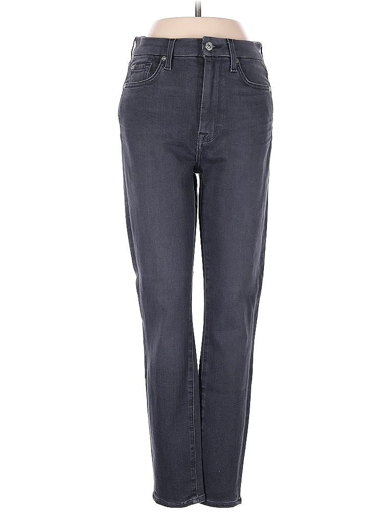 Pre-owned 7 For All Mankind Jeans In Gray