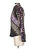 ETRO 100% Silk Purple Black Long Sleeve Silk Top Size EU (IT) 40 / US 4 - photo 4