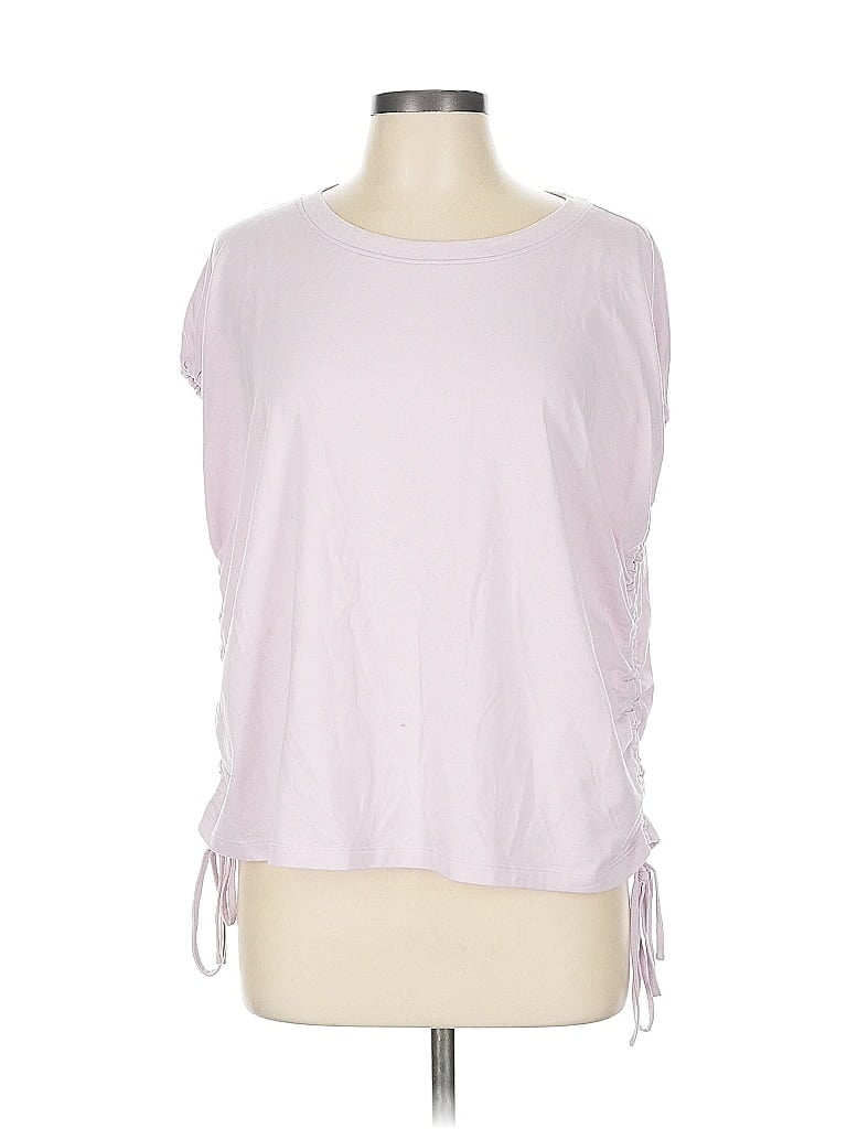 Click to view more detailed imagery on our partner's website Pre-owned Zella Short Sleeve Top Pink Boatneck Tops