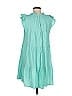 Jodifl Solid Teal Casual Dress Size M - photo 2