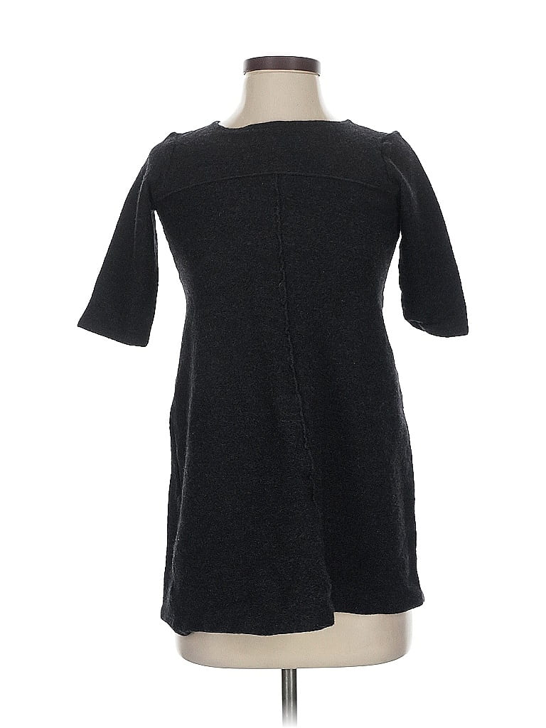 Pre-owned Eileen Fisher Wool Pullover Sweater In Black