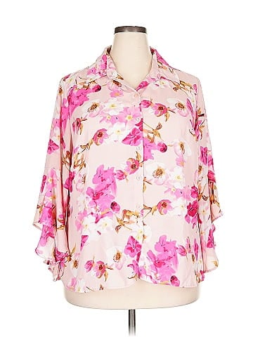NY Collection 3/4 Sleeve Blouse (view 1)