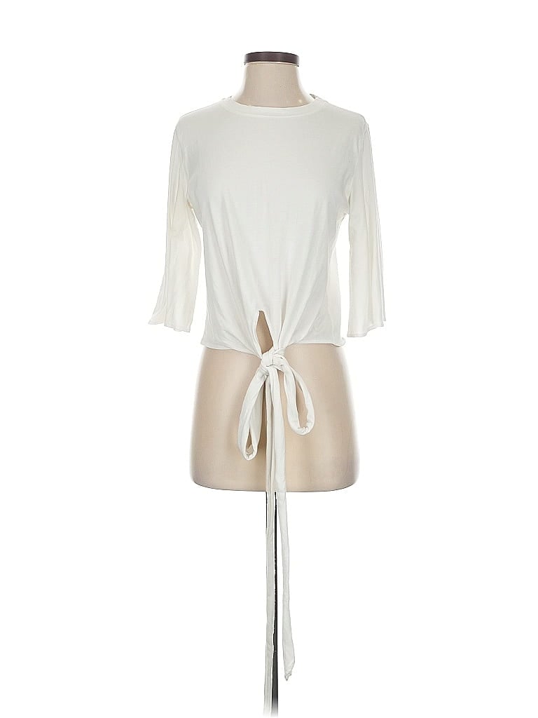 Pre-owned Grey Lab Los Angeles 3/4 Sleeve T-shirt In White