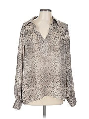 Frame Long Sleeve Silk Top