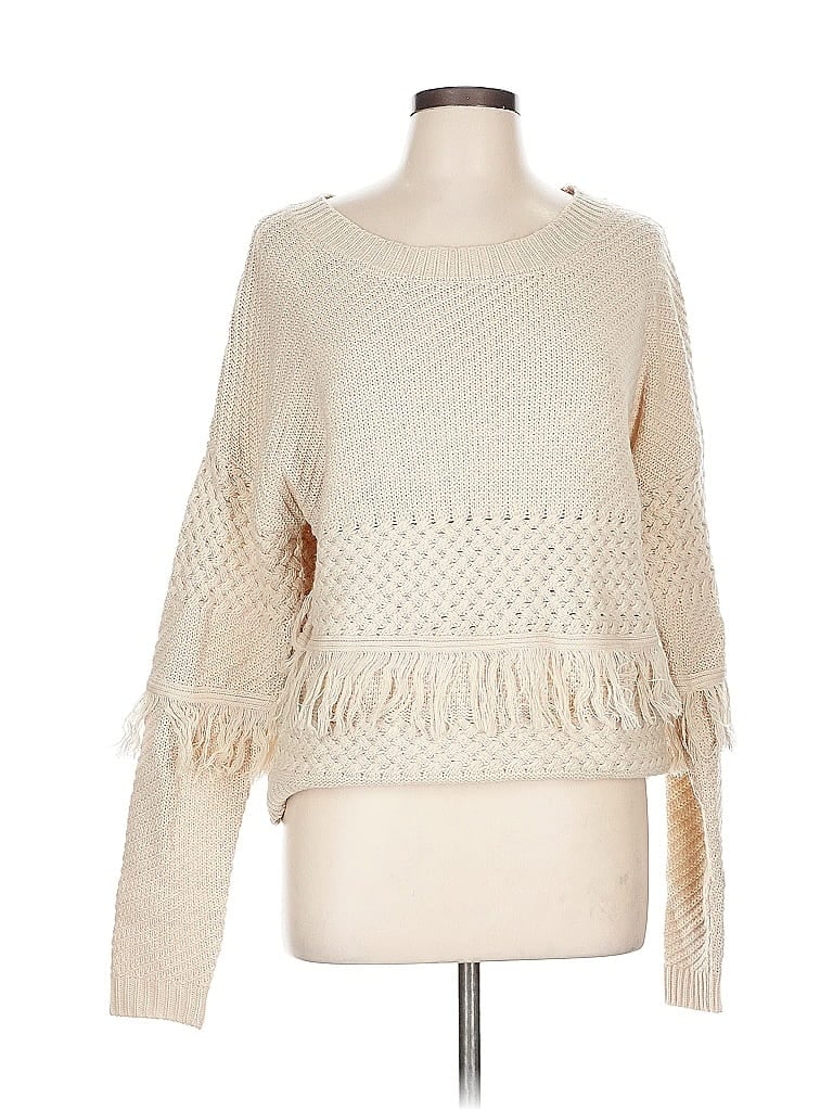 Pre-owned Jack By Bb Dakota Pullover Sweater In White