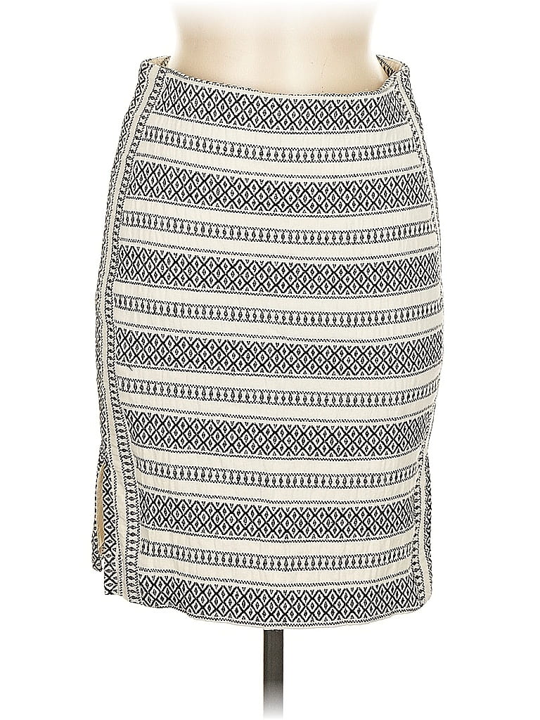 Pre-owned Ann Taylor Loft Casual Skirt In White