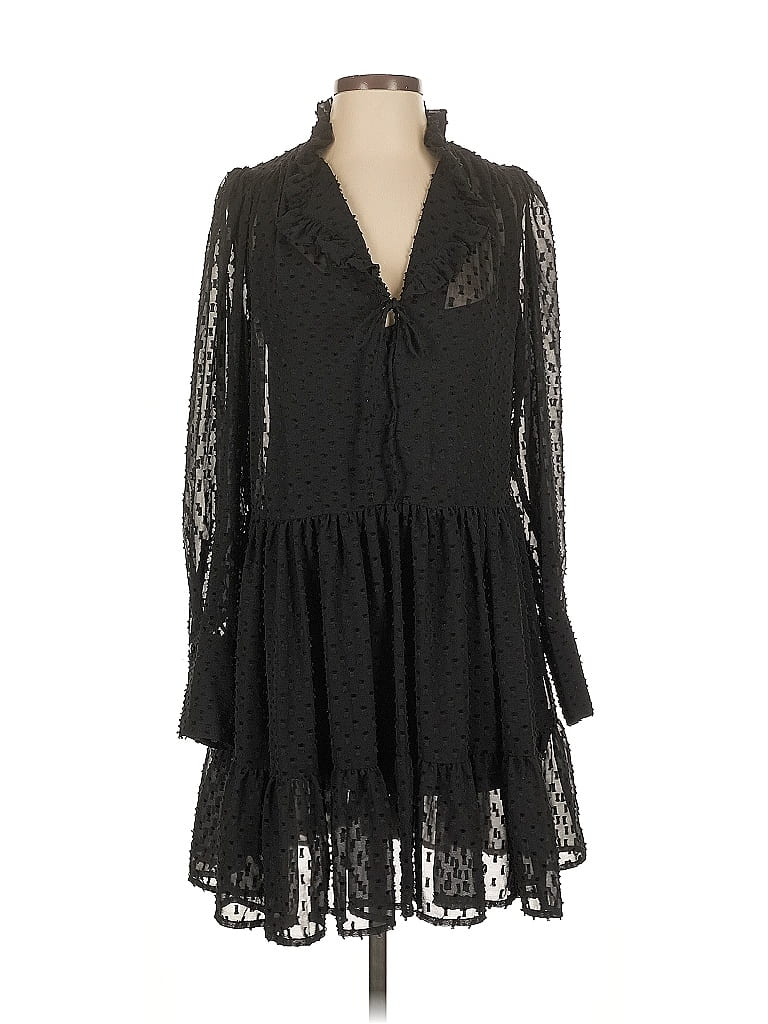 Pre-owned H&m Casual Dress In Black