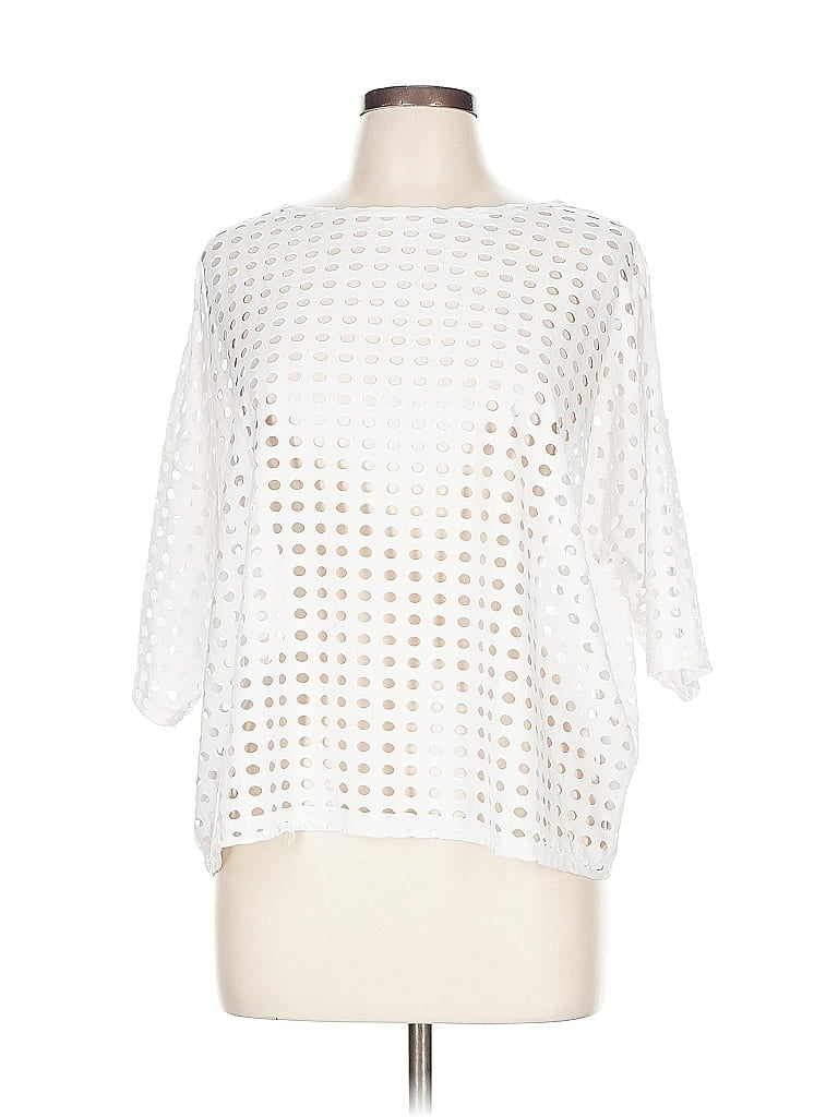 Pre-owned Clara Sun Woo 3/4 Sleeve T-shirt In White