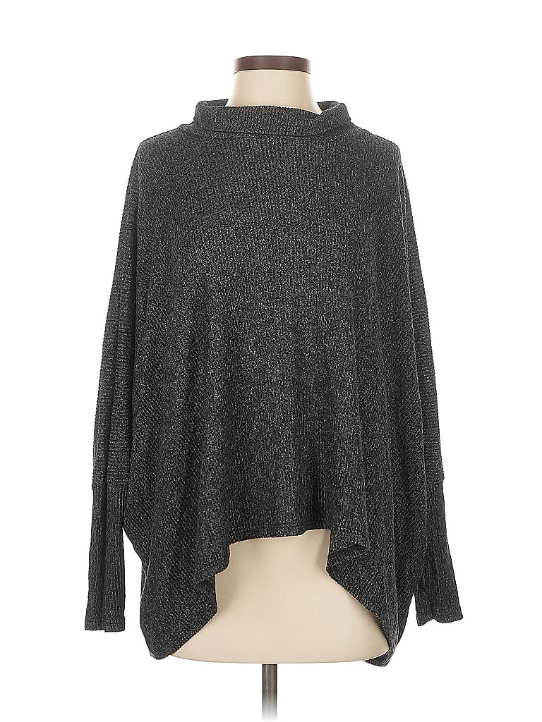 Pre-owned Amadi Poncho In Black