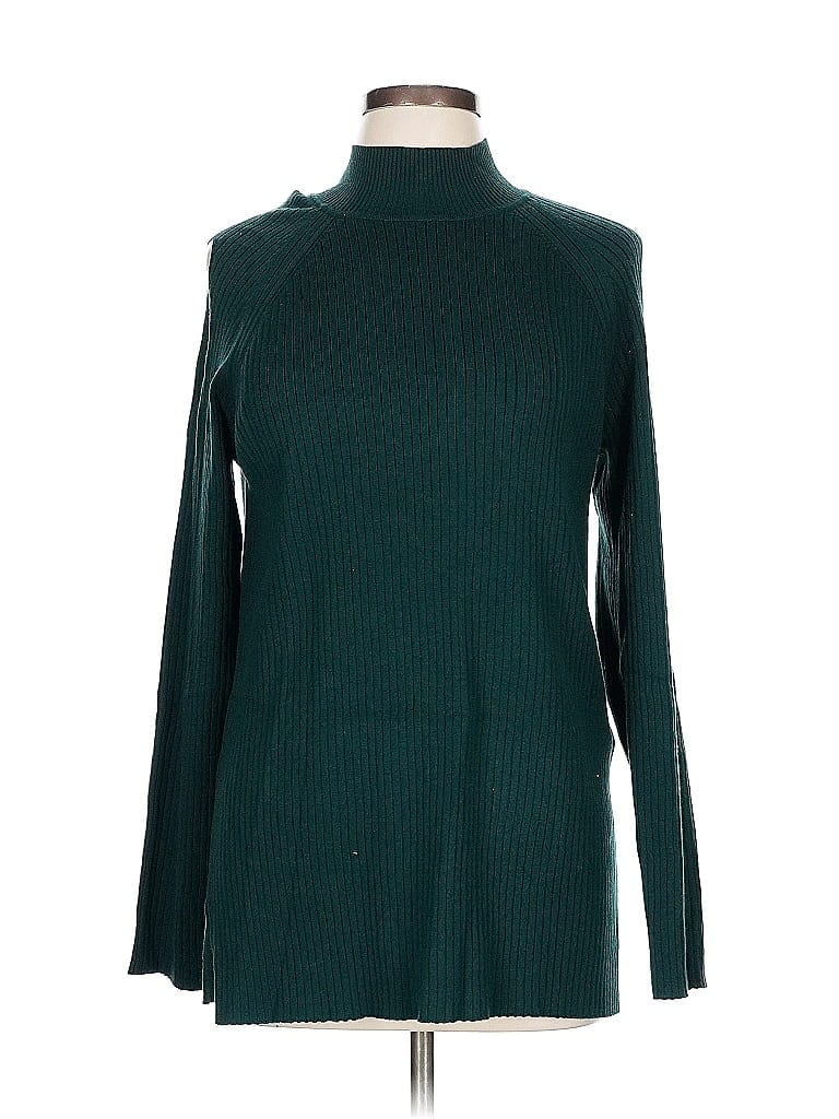 Pre-owned Chico's Turtleneck Sweater In Blue