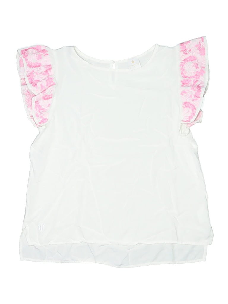 Pre-owned Assorted Brands Kids' Sleeveless Blouse In White