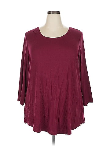 JM Collection 3/4 Sleeve Top (view 1)