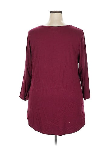 JM Collection 3/4 Sleeve Top (view 2)