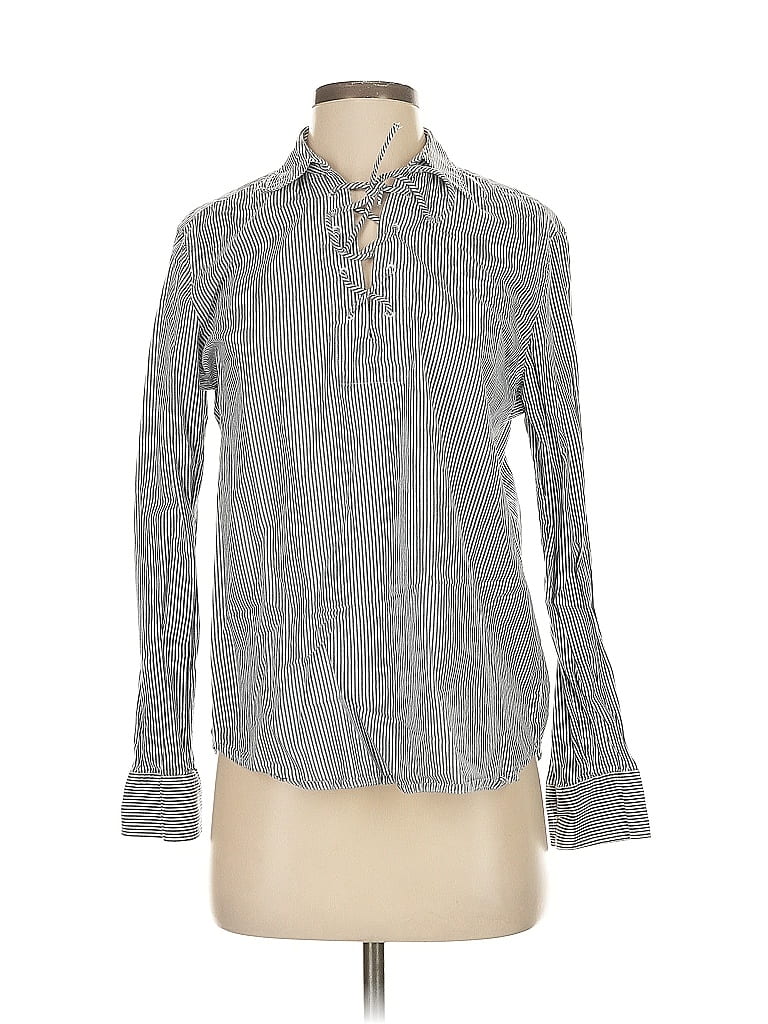 Pre-owned Gap Long Sleeve Button Down Shirt In Gray