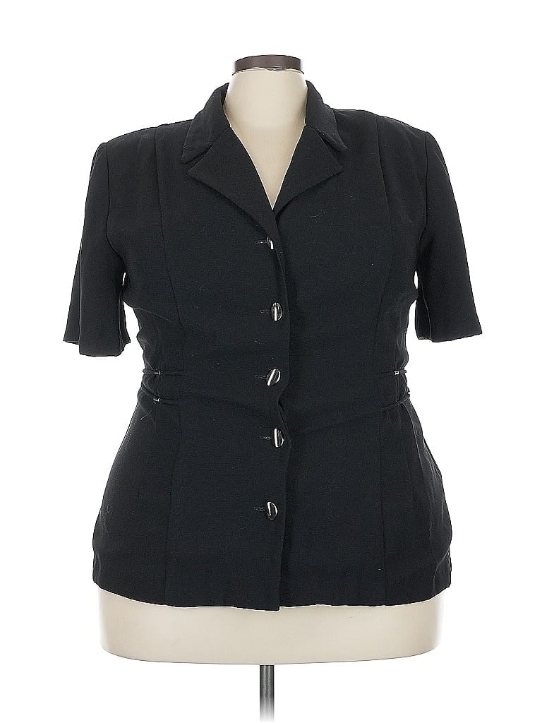 Pre-owned Sl Fashions Blazer Jacket In Black