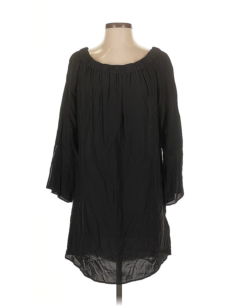 Pre-owned H&m 3/4 Sleeve Blouse In Black