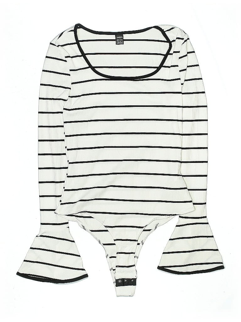 Pre-owned Shein Bodysuit In White