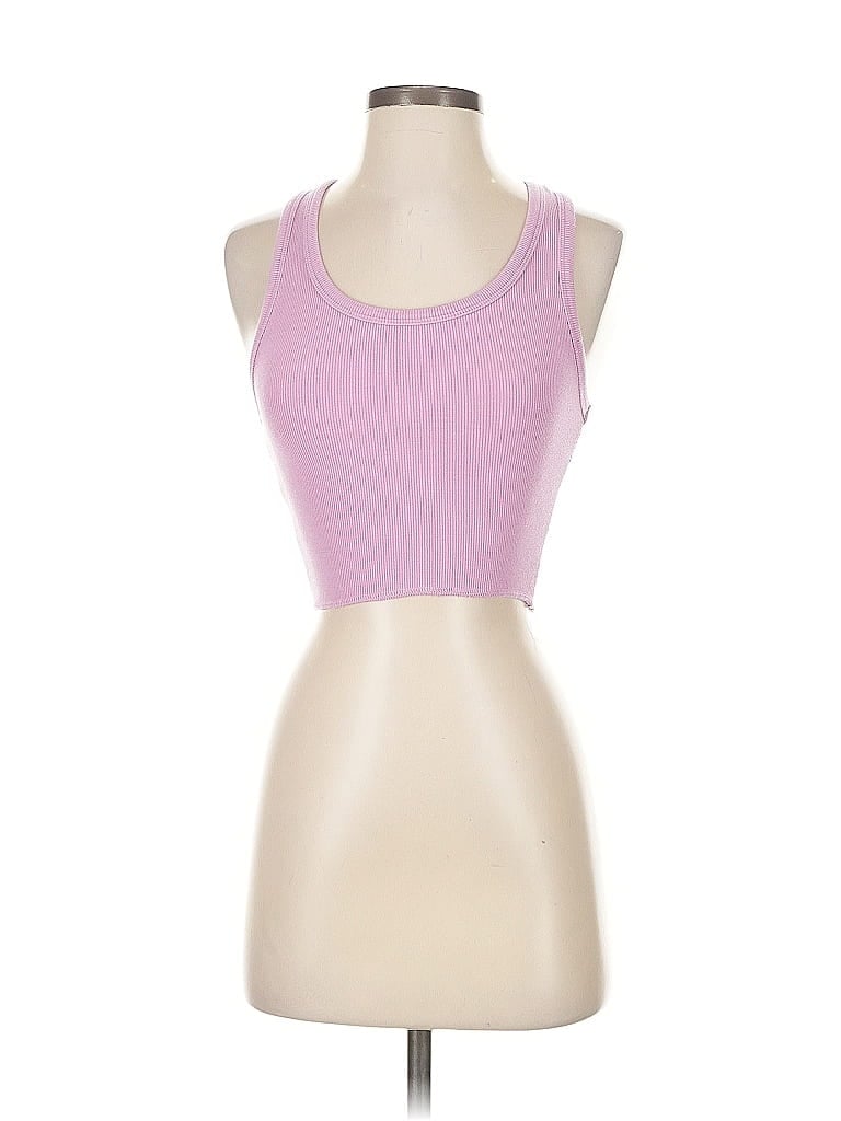 Pre-owned Katie J Nyc Tank Top Pink Strapless Neckline Tops