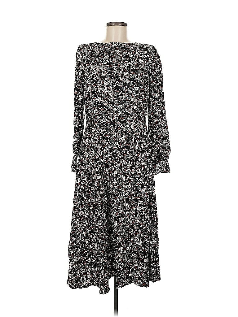 Pre-owned Ann Taylor Loft Casual Dress In Gray