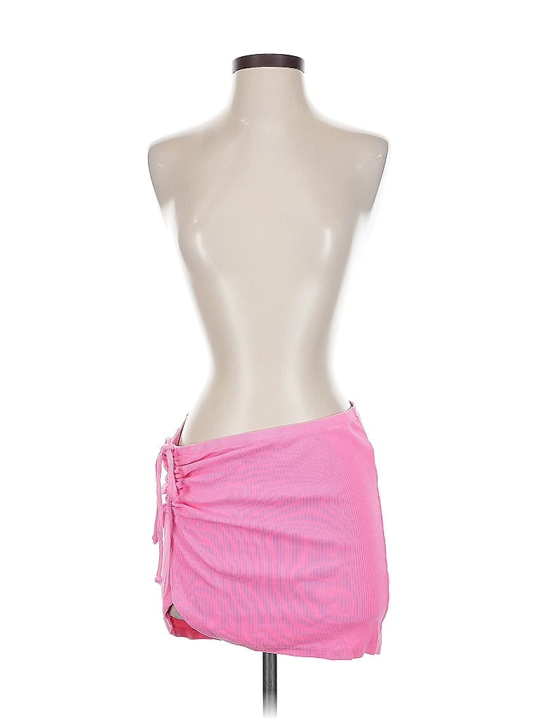 Pre-owned Aerie Sleeveless Top Pink Strapless Neckline Tops