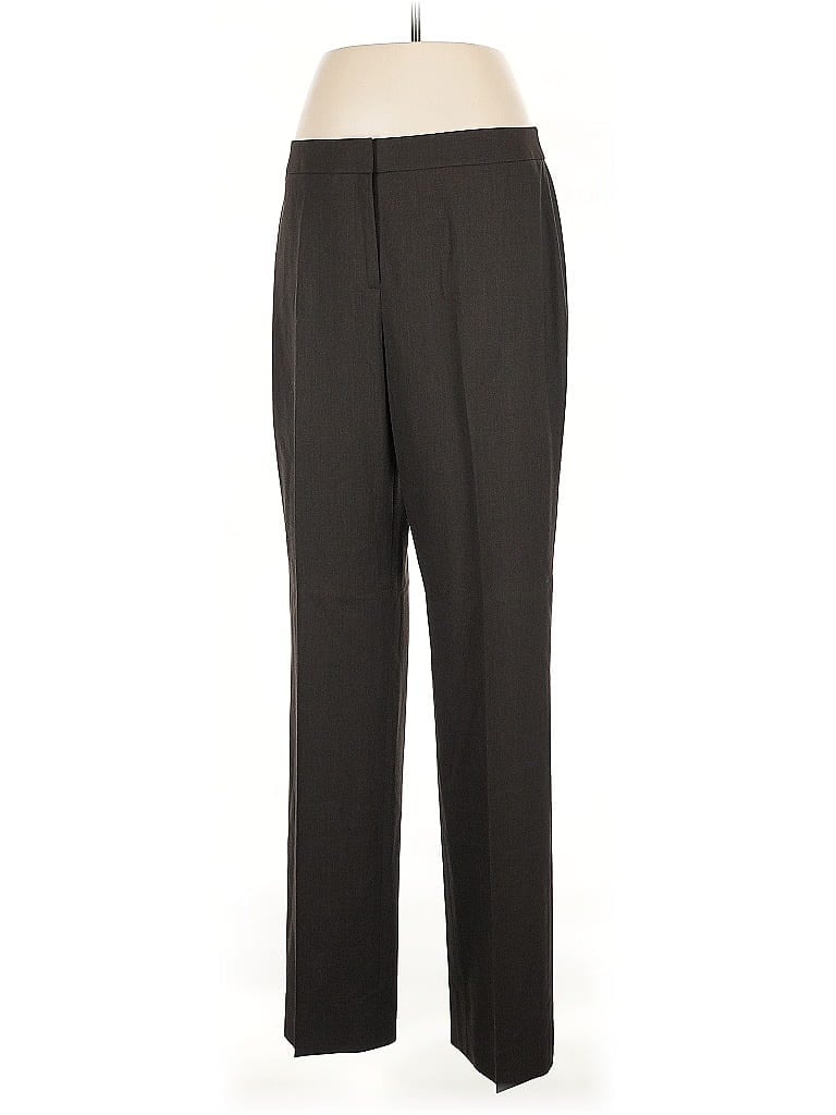 Pre-owned Lafayette 148 Wool Pants In Brown