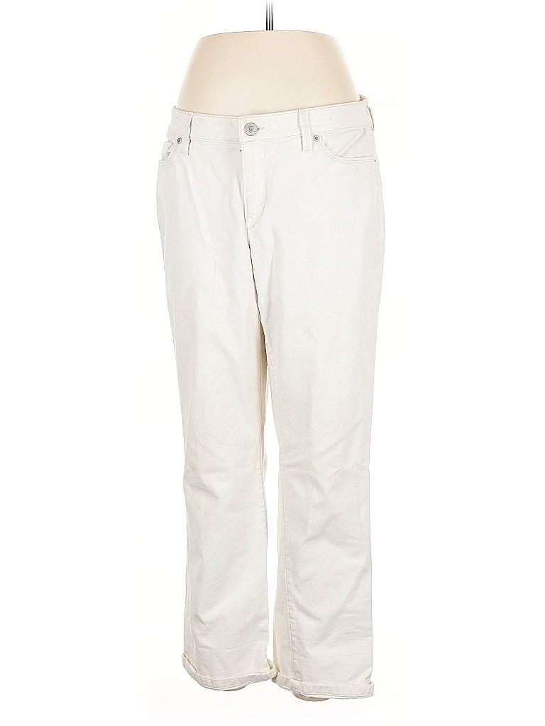 Pre-owned Ann Taylor Loft Casual Pants In White