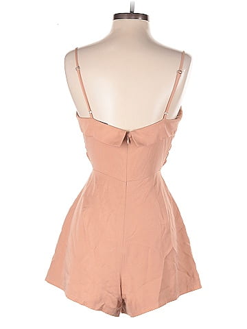 Lovers + Friends 100% Tencel Tan Romper Size S