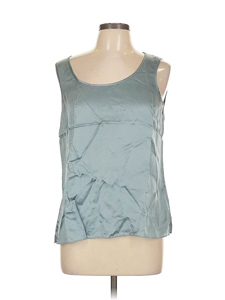 Pre-owned Talbots Tank Top Silver Strapless Neckline Tops