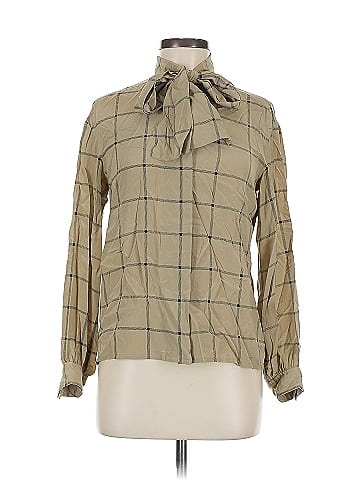 Unbranded Long Sleeve Silk Top (view 1)