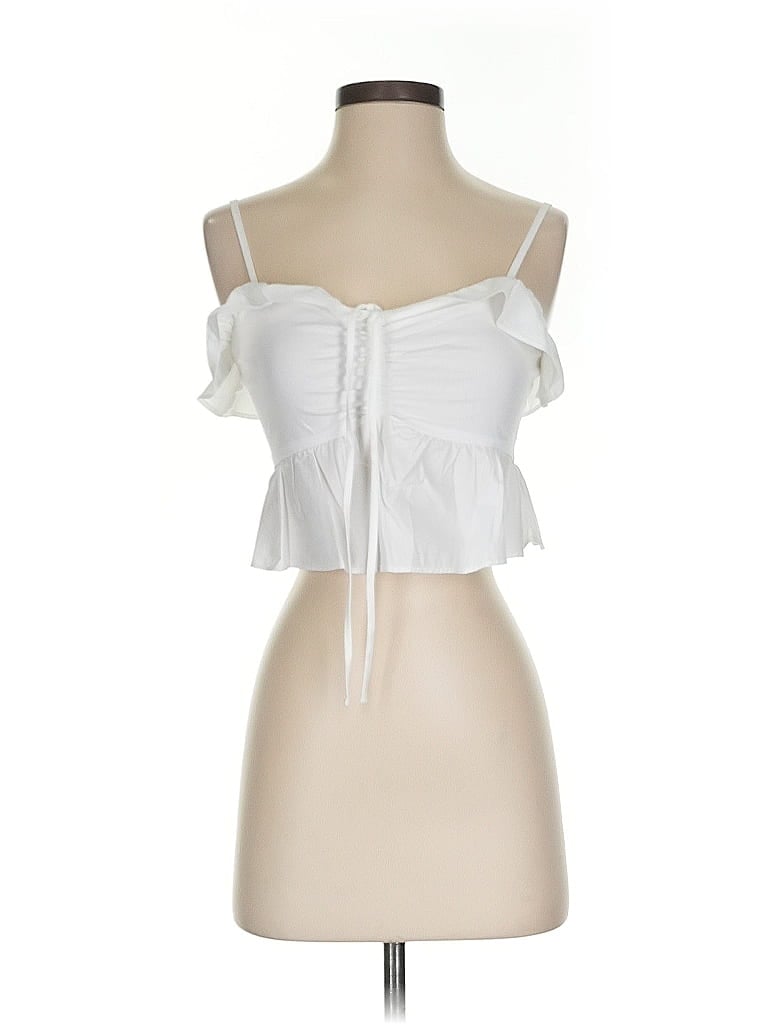 EXPRESS Pre-owned Tube Top White Strapless Neckline Tops