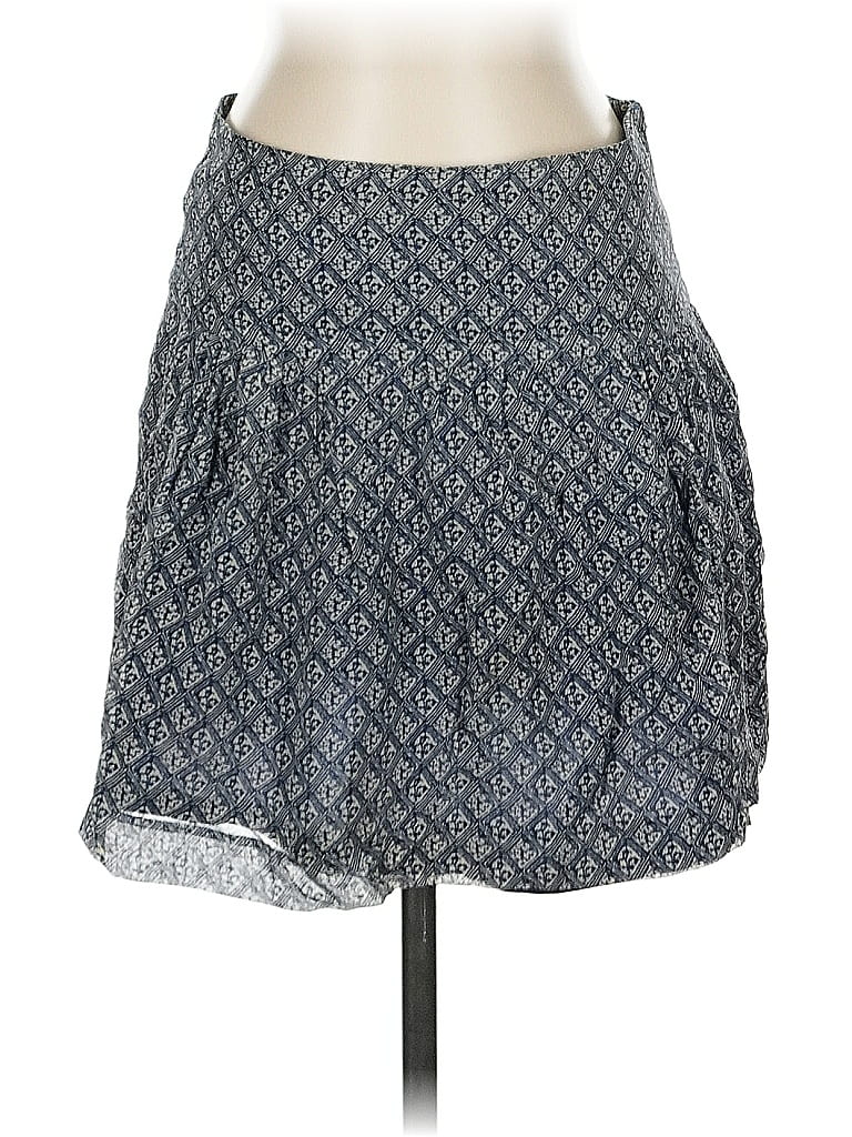 Pre-owned Madewell Silk Skirt In Blue