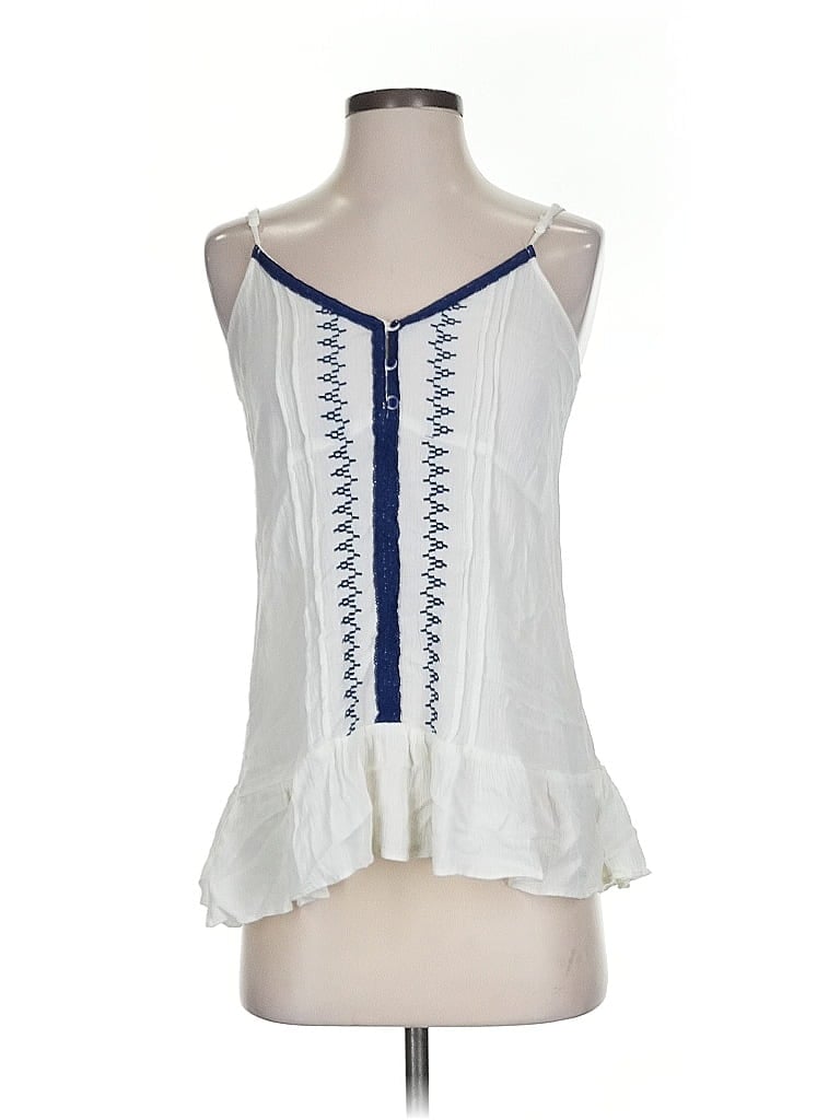 Pre-owned Society Girl Sleeveless Blouse In White