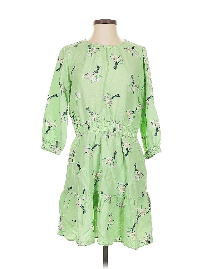 Pre-owned Ann Taylor Loft Casual Dress In Green