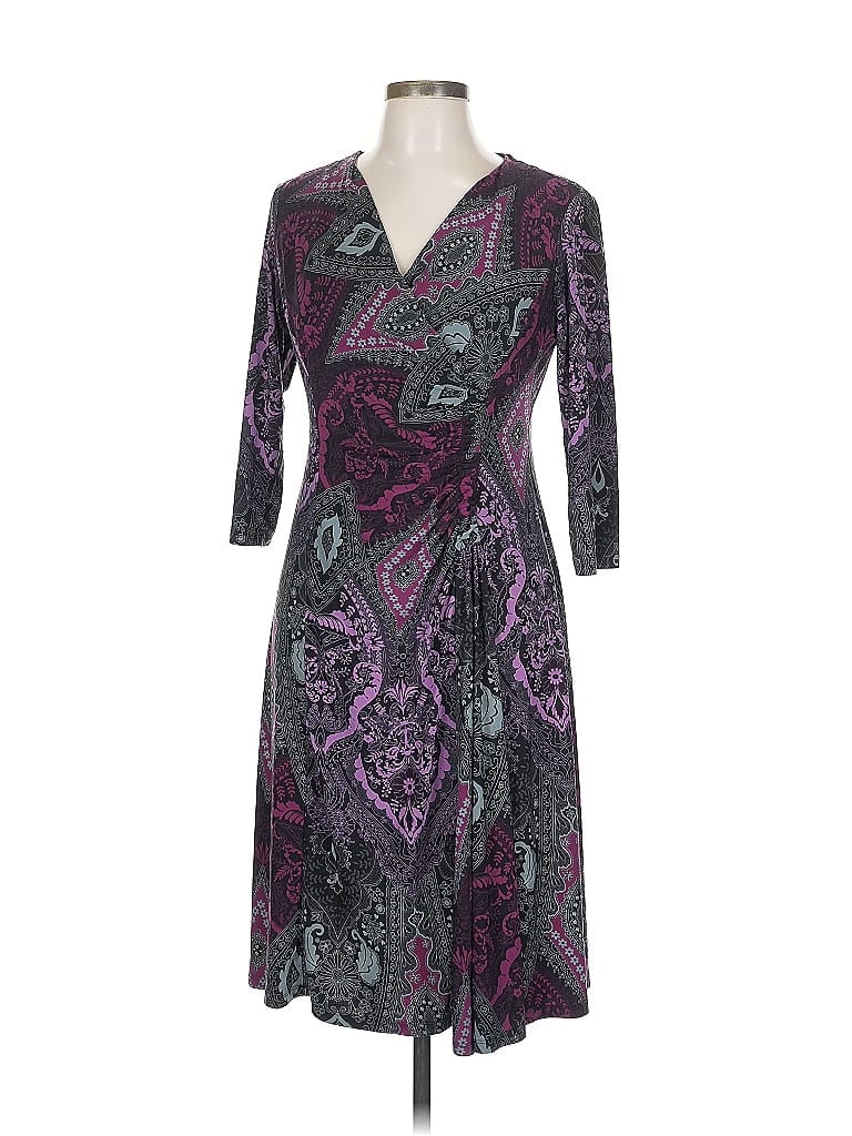Pre-owned Evan Picone Cocktail Dress In Purple