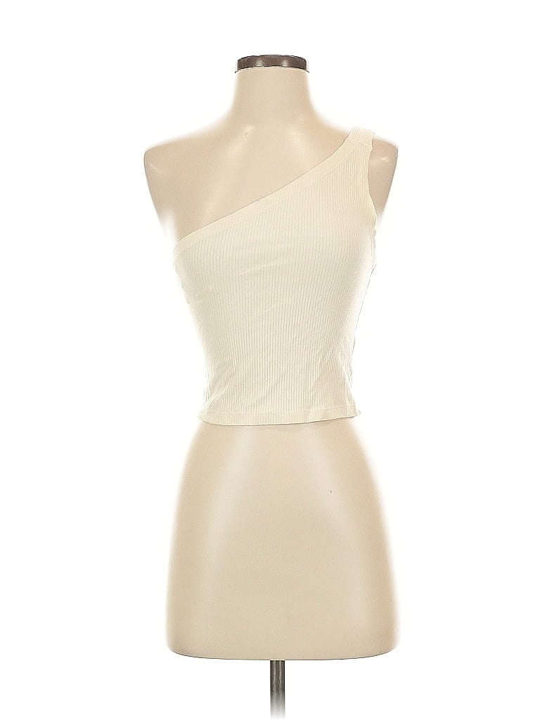 Click to view more detailed imagery on our partner's website Pre-owned Urban Outfitters Tube Top Ivory One Shoulder Neckline Tops In White