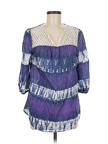 Calypso St. Barth For Target 3/4 Sleeve Silk Top (view 1)