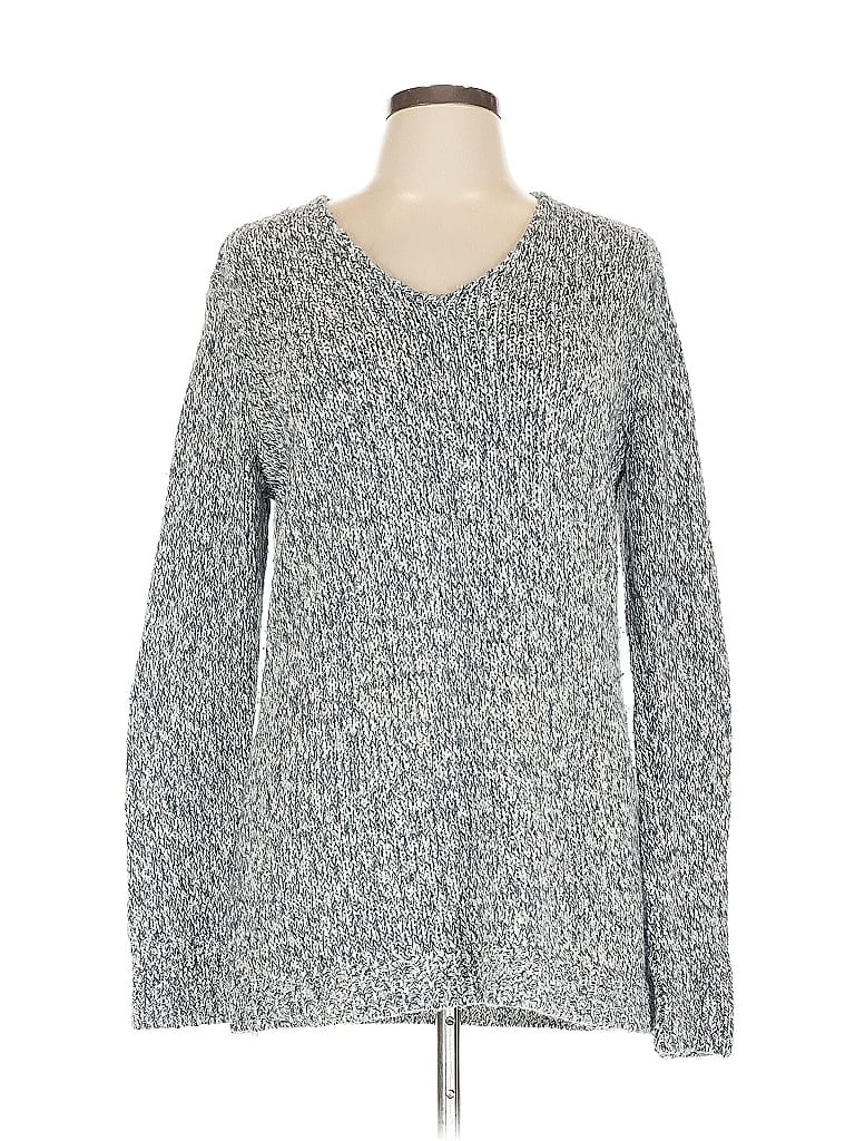 Pre-owned Ann Taylor Loft Pullover Sweater In Blue