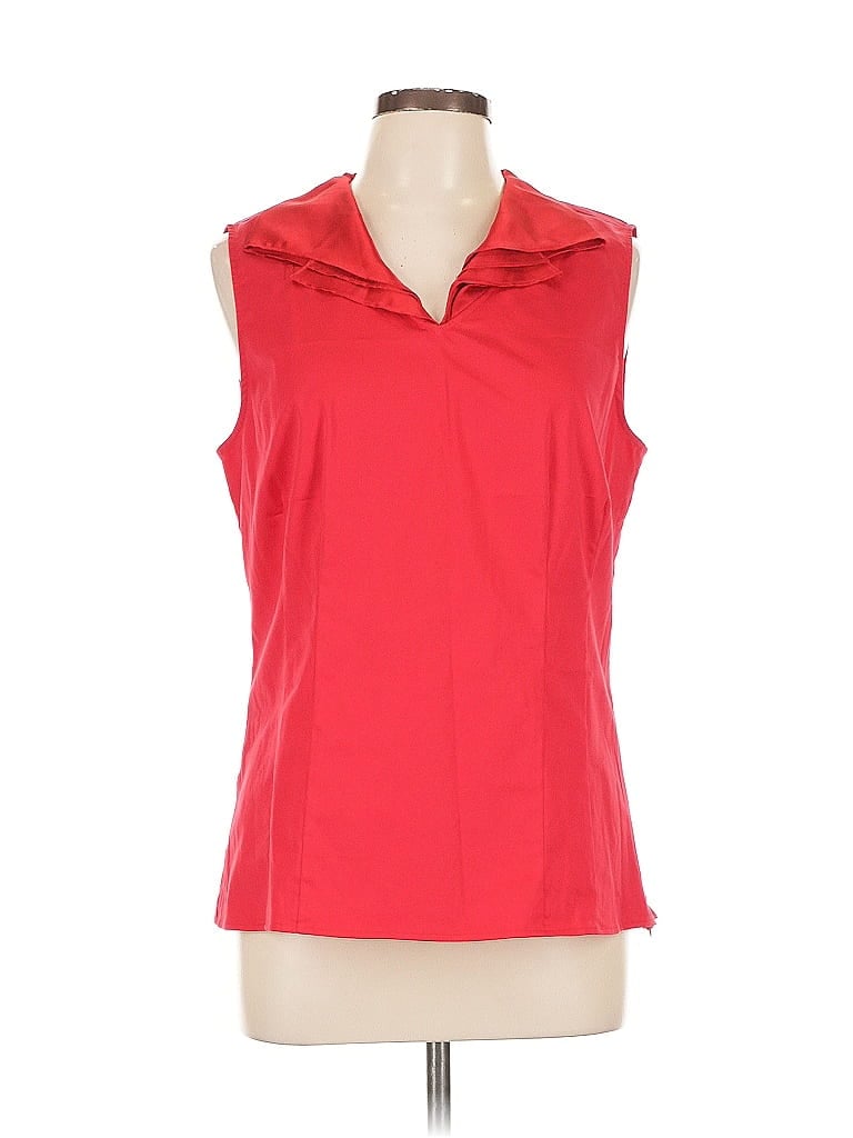 Pre-owned Antonio Melani Sleeveless Blouse In Red