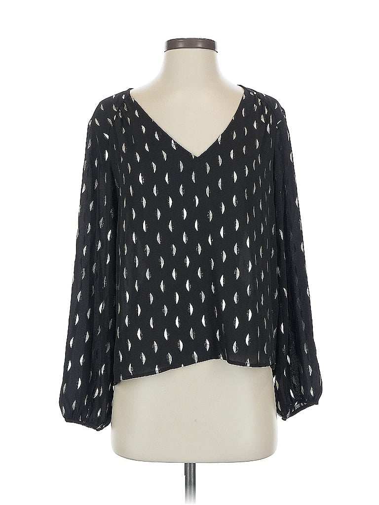 Pre-owned Velvet By Graham & Spencer 3/4 Sleeve Blouse In Black