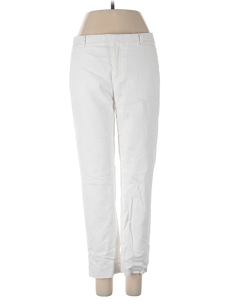 Pre-owned Banana Republic Factory Store Linen Pants In White