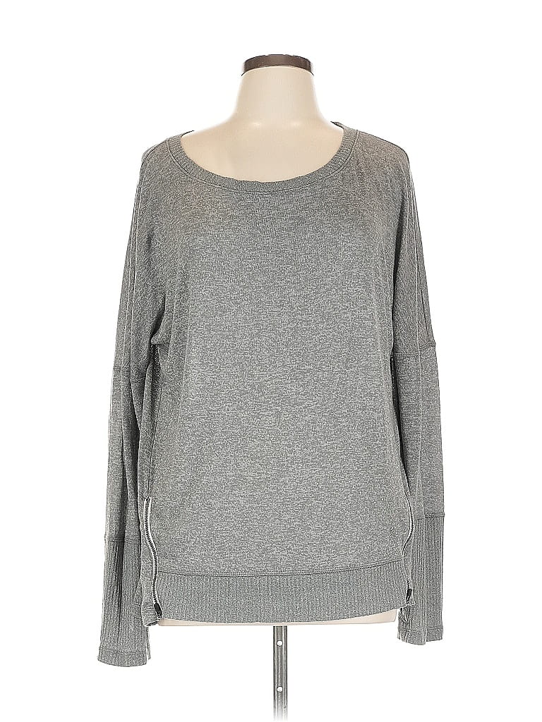 Pre-owned Danskin Now Pullover Sweater In Gray