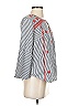 Blue Rain Gray 3/4 Sleeve Blouse Size XS - photo 4