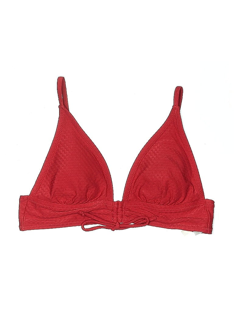 Pre-owned Shade & Shore Swimsuit Top Red Swimwear