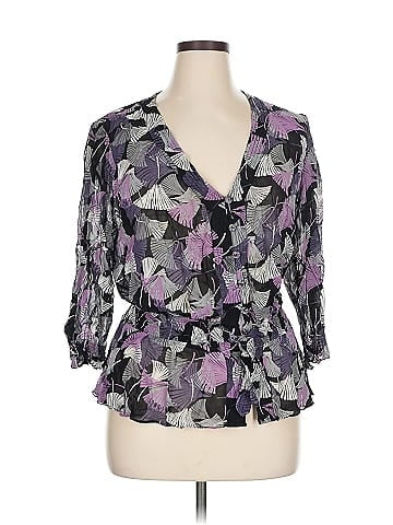 JM Collection 3/4 Sleeve Blouse (view 1)