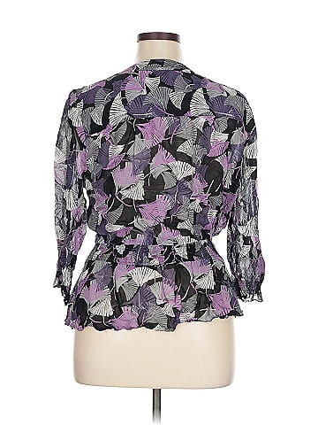 JM Collection 3/4 Sleeve Blouse (view 2)