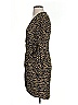 Bardot 100% Polyester Animal Print Gold Cocktail Dress Size XS - photo 5