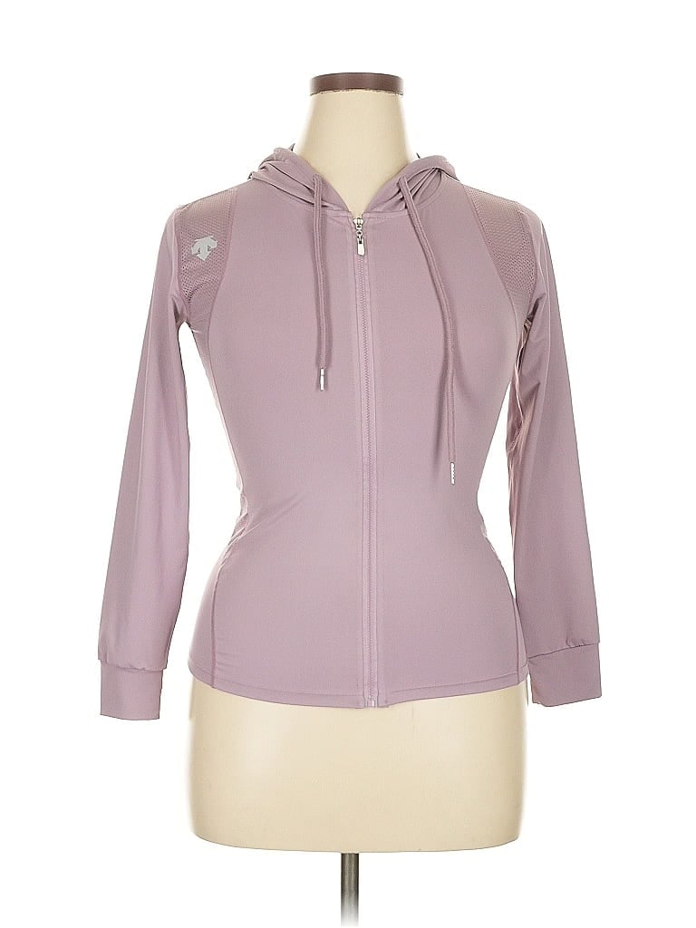 Pre-owned Assorted Brands Zip Up Hoodie In Pink