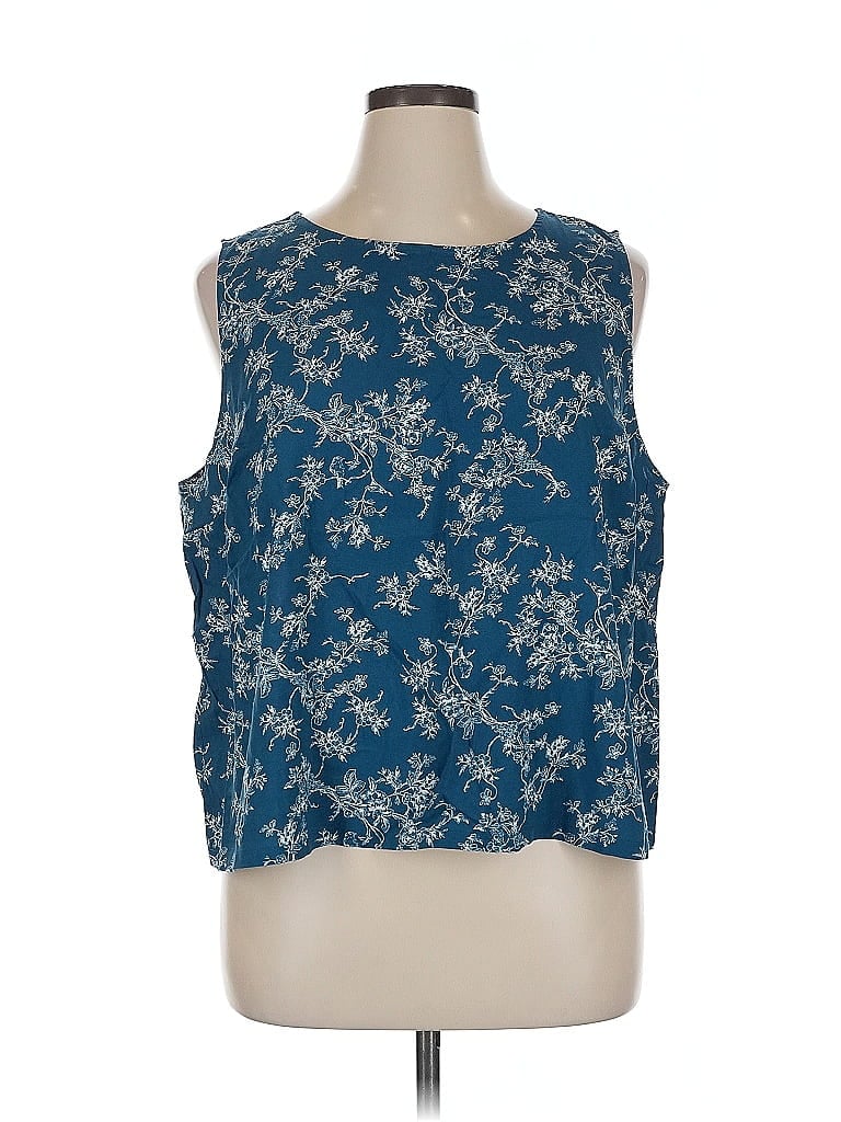 Pre-owned Torrid Sleeveless Blouse In Blue